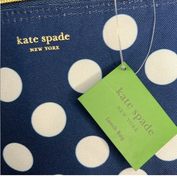 NWT Kate Spade Insulated Polka Dot Lunch Bag - Picture 2 of 6